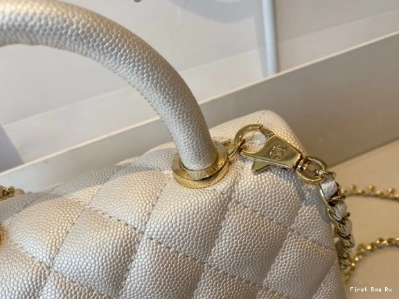 Firstbag Ru WITH BAG MINI CHANEL HANDLE FLAP TOP 0813